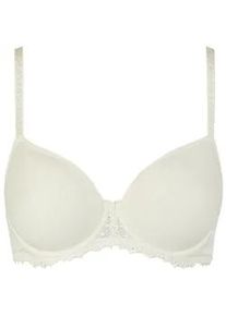 T-Shirt-BH Nina von C. "Spacer BH mit B&uuml;gel Millefleurs", Damen, Gr. 85, Cup D, beige (champagner), Obermaterial: 85% Polyamid PA. 15% Elasthan EL., BHs T-Shirt-BH