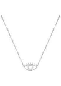 Glanzst&uuml;cke M&uuml;nchen Kette mit Anh&auml;nger GLANZST&Uuml;CKE M&Uuml;NCHEN "GSM1006", silber, Halsketten, Damen, 40,0cm Basiskette + 5,0cm Verl&auml;ngerung,mit Zirkonia, Silber 925 (Sterlingsilber), mit Zirkonia