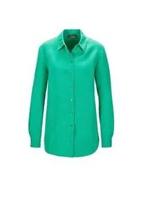 Langarmbluse GOLDNER "Bequeme Damen Businessbluse", Damen, Gr. 46, gr&uuml;n, Obermaterial: 100% Leinen LI., normal, Sonstiges, Blusen, Ohne