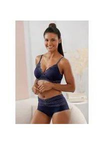 w&auml;schepur Schalen-BH W&Auml;SCHEPUR, Damen, Gr. 95, Cup C, marine, bedruckt, 83% Polyamid, 17% Elasthan, BHs Schalen-BH