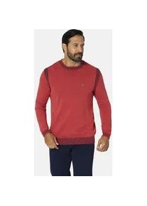 Rundhalspullover Jan Vanderstorm "Pullover GERTLUND", Herren, Gr. 5XL, orange, Obermaterial: 100% Baumwolle CO., Pullover Rundhalspullover