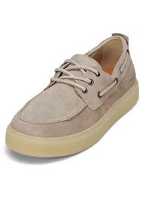 Marc O'Polo Bootsschuh MARC O'POLO "aus weichem Veloursleder", Herren, Gr. 44, light taupe, Obermaterial: 100% Leder (Rind), unifarben, Schuhe Bootsschuh