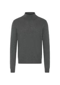 Rollkragenpullover Casual Friday "Rollkragenpullover CFEDIN", Herren, Gr. XL, grau (dunkelgrau melange), Obermaterial: 95% Baumwolle CO. 5% Kaschmir WS., Pullover Rollkragenpullover