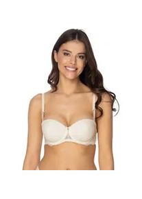 Balconnet-BH Viania "Balconette B&uuml;gel BH Carmen", Damen, Gr. 85, Cup C, beige (cream), Spitze, Obermaterial: 72% Polyamid PA. 16% Polyester PES. 12% Elasthan EL., BHs