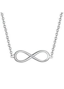 Lulu & Jane Kette mit Anh&auml;nger LULU & JANE "LJ429" Gr. 55, silber, Halsketten, Damen, 50cm + 5cm,mit Diamanten, Diamanten, Sterling Silber