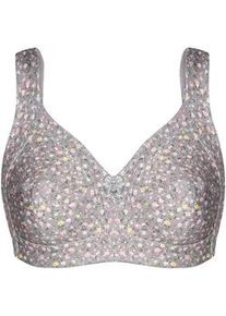 B&uuml;gelloser BH SuSa "BH ohne B&uuml;gel limited", Damen, Gr. 120, Cup D, beige (taupe, bedruckt), Obermaterial: 48% Polyester PES. 39% Baumwolle CO. 7% Elasthan EL. 6% Polyamid PA., BHs