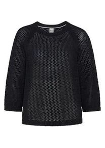 Strickpullover Brax "Style NALA", Damen, Gr. 42, navy, Strick, 100% Baumwolle, Rundhals, Pullover Strickpullover