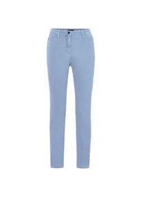 Regular-fit-Jeans GOLDNER "Kurzgr&ouml;&szlig;e Lange Freizeithose BELLA mit Formbund", Damen, Gr. 27, K-Gr, blau (himmelblau), Obermaterial: 65% Baumwolle CO. 31% Polyester PES. 4% Elasthan EL., Jeans