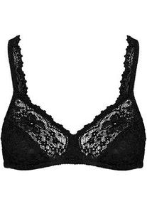 B&uuml;gelloser BH Nina von C. "BH ohne B&uuml;gel Millefleurs", Damen, Gr. 85, Cup B, schwarz, Obermaterial: 85% Polyamid PA. 15% Elasthan EL., BHs