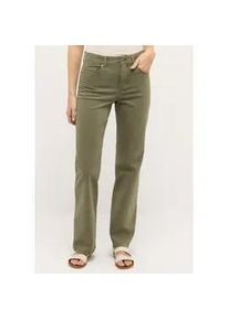 5-Pocket-Jeans Angels "Style Straight Lara", Damen, Gr. 36, L&auml;nge 30, schwarz khaki used, Denim/Jeans, Obermaterial: 98% Baumwolle, 2% Elasthan, unifarben, straight fit lang, Jeans 5-Pocket-Jeans, mit Stretch