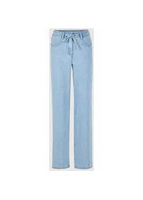 Madeleine Mode Regular-fit-Jeans MADELEINE "Jeans Sommerjeans mit Bindeband", Damen, Gr. 38, N + K Gr, beige (bleached), Obermaterial: 100% Lyocell CLY., Jeans