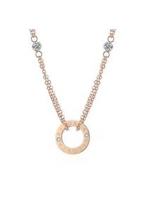 Edelstahlkette AILORIA "Halskette APOLLINE", Damen, gold (ros&eacute;gold), Halsketten Edelstahlkette