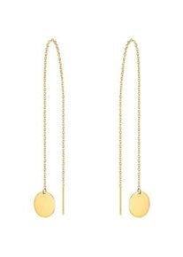 Paar Ohrh&auml;nger EASTSIDE "Set: ES406", gelb (gelbgold), Ohrringe, Damen, 110,0mm, Edelstahl, aus Edelstahl