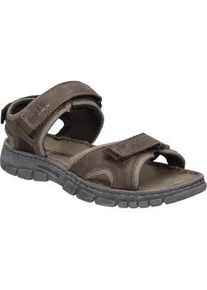 Sandale Josef Seibel "Brendan 03, braun-kombi", Herren, Gr. 44, braun (braun, kombi), Obermaterial: 80% Rindsleder Leather cow. 20% Textilmaterial TEXMAT., Schuhe Sandale