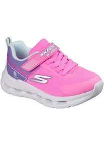 Sneaker Skechers "GLIDE-STEP LIGHTS", Damen, Gr. 32, pink, multi, Lederimitat, Textil, kontrastfarbene Details, Schuhe Sneaker, Halbschuh mit Glide Step, Gr&ouml;&szlig;enschablone zum Download