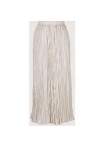 Madeleine Mode Midirock MADELEINE "Plisseerock Maxi-Rock mit Crash-Plissee", Damen, Gr. 48, wei&szlig; (perlwei&szlig;), Obermaterial: 100% Polyester PES., Modern, normal, R&ouml;cke, Crash-Plissee