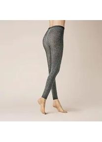 Feinstrumpfleggings Kunert "Leggings Botanic", Damen, Gr. 42-44, grau (pebble grau 1240), Obermaterial: 94% Polyamid PA. 6% Elasthan EL., Strumpfhosen