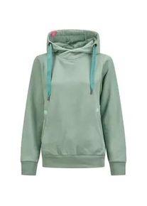 Kapuzenpullover SALZHAUT "Hoodie S&Uuml;NN", Damen, Gr. XS, gr&uuml;n (salbei), Obermaterial: 55% Baumwolle CO. 45% Polyester PES., Pullover Kapuzenpullover