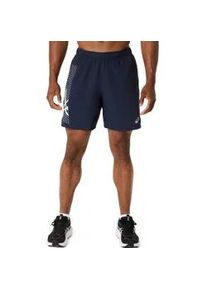 Laufshorts asics "ICON 7IN SHORT", Herren, Gr. M, N-Gr, midnight, cream, Obermaterial: 100% Polyester, Hosen