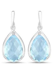 Paar Ohrh&auml;nger Rafaela Donata "Set: K56", silber, blau, Ohrringe, Damen, 19,8, aus Sterling Silber