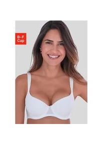 Schalen-BH s.Oliver "Maelle", Damen, Gr. 85, Cup D, wei&szlig;, Microtouch, Obermaterial: 70% Polyamid, 17% Elasthan, 13% Polyester, Basic, BHs Schalen-BH, mit breiten, leicht wattierten Tr&auml;gern, Dessous