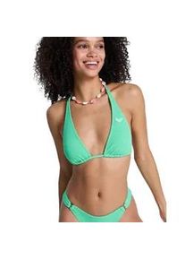 Triangel-Bikini-Top Roxy "Roxy Sunshine Tiki Tri", Damen, Gr. L, Cup B, katydid, Obermaterial: 89% Microfaser, 11% Elasthan;, Bikini-Oberteile