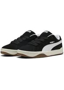 Sneaker Puma "Park Lifestyle Easy Suede Sneakers Erwachsene", Herren, Gr. 36, schwarz, wei&szlig; gum beige, Obermaterial: Synthetik, Kuhleder, Textil; Futter: Textil; Innensohle: Textil; Laufsohle: Gummi, Schuhe Sneaker