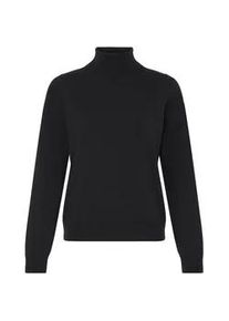 Rollkragenpullover oxmo "Rollkragenpullover OXBMMNORA ROLLNECK", Damen, Gr. XXL, schwarz, Obermaterial: 52% Viskose CV. 28% Polyester PES. 20% Polyamid PA., Pullover Rollkragenpullover