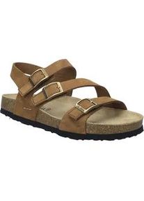 Sandale Josef Seibel "Hermine 16, camel", Damen, Gr. 39, braun (camel), Obermaterial: 100% Rindsleder Leather cow., Schuhe Sandale