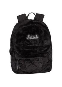 Freizeitrucksack COOLPACK "Big, Stitch, Fluffy", Kinder, Gr. B/H/T: 34cm x 40cm x 17cm, stitch schwarz, Pl&uuml;sch, Polyester, Rucks&auml;cke Freizeitrucksack
