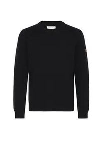 Strickfleece-Pullover Blend "Strickpullover BHMFINTANO", Herren, Gr. XXL, schwarz, Obermaterial: 70% Baumwolle CO recyc.. 30% Polyester Pol. recyc.., Pullover