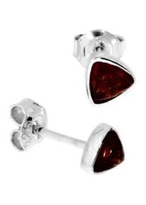 Paar Ohrstecker OSTSEE-SCHMUCK "- Classic 5x5x5 mm - Silber 925/000 - Bernstein" Gr. 6, silber (silber 925, silberfarben, wei&szlig;), Ohrringe, Damen, Silber 925 (Sterlingsilber)