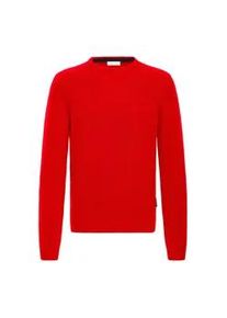 Strickfleece-Pullover Casual Friday "Strickpullover CFKarl", Herren, Gr. XXL, rot (ribbon rot), Obermaterial: 80% Wolle WO. 20% Polyamid PA., Pullover