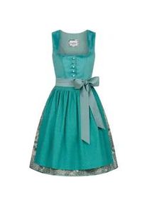 N&uuml;bler Dirndl N&Uuml;BLER "Dirndl midi Gina", Damen, Gr. 46, EURO, blau (petrol), Obermaterial: 100% Polyester PES., Kleider