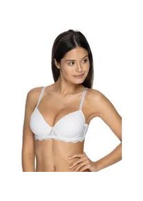 Schalen-BH Viania "Schalen BH mit B&uuml;gel Ava", Damen, Gr. 85, Cup B, wei&szlig;, Stoff, Obermaterial: 65% Polyamid PA. 26% Polyester PES. 9% Elasthan EL., BHs Schalen-BH
