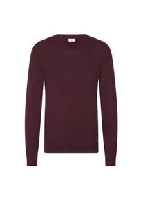Strickfleece-Pullover Blend "Strickpullover BHWEBER", Herren, Gr. XXL, rot (winetasting), Obermaterial: 78% Viskose CV. 22% Polyester PES., Pullover