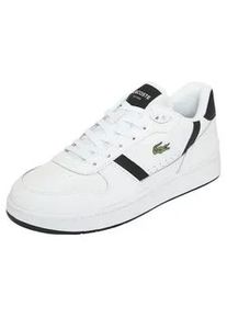 Sneaker Lacoste "Lacoste T-CLIP", Herren, Gr. 42,5, wht, blk, Leder, Schuhe Sneaker