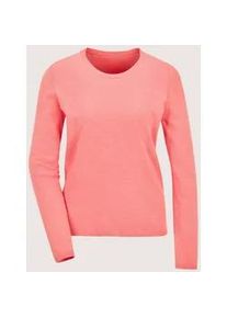 Madeleine Mode Longpullover MADELEINE "Pullover Leichtes Feinstrick-Oberteil mir Rundhals", Damen, Gr. 48, orange (apricot, melange), Obermaterial: 46% Modal CMD. 40% Polyacryl PAN. 14% Polyamid PA., Modern, Pullover Longpullover