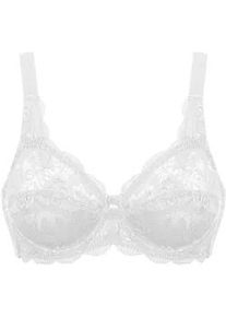 B&uuml;gel-BH SuSa "BH mit B&uuml;gel Latina", Damen, Gr. 90, Cup E, wei&szlig;, Spitze, Obermaterial: 77% Polyamid PA. 15% Baumwolle CO. 8% Elasthan EL., BHs B&uuml;gel-BH
