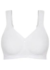 B&uuml;gelloser BH SuSa "BH ohne B&uuml;gel Capri", Damen, Gr. 100, Cup B, wei&szlig;, Stoff, Obermaterial: 75% Polyamid PA. 19% Elasthan EL. 6% Baumwolle CO., BHs