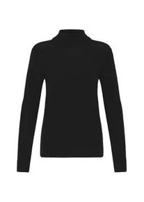 Rollkragenpullover oxmo "Rollkragenpullover OXISIGNE", Damen, Gr. S, schwarz, Obermaterial: 44% Polyester Pol. recyc.. 23% Polyacryl PAN. 22% Polyester PES. 5% Ziegenhaar HZ. 3% Wolle mw., Pullover Rollkragenpullover