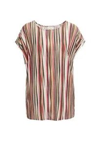 Druckbluse GOLDNER "Streifenbluse mit Halbarm, &uuml;berschnittene Schulter", Damen, Gr. 44, bunt (bunt, gestreift), Obermaterial: 100% Viskose CV., normal, Sonstiges, Blusen Druckbluse, Ohne