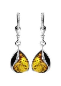 Paar Ohrh&auml;nger OSTSEE-SCHMUCK "- Jeska - Silber 925/000 - Bernstein" Gr. 30, silber (silber 925, silberfarben, wei&szlig;), Ohrringe, Damen, Silber 925 (Sterlingsilber)