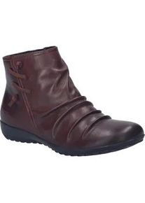 Stiefelette Josef Seibel "Naly 12, bordeaux", Damen, Gr. 41, rot (bordeaux), Obermaterial: 100% Rindsleder Leather cow., Schuhe Stiefelette