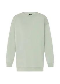 Rundhalspullover oxmo "Rundhalspullover OXHillary", Damen, Gr. S, gelb (limestone), Obermaterial: 80% Polyester PES. 20% Baumwolle CO., Pullover Rundhalspullover