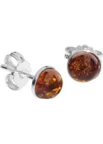 Paar Ohrstecker OSTSEE-SCHMUCK "- Classic 6 mm - Silber 925/000 - Bernstein" Gr. 7, silber (silber 925, silberfarben, wei&szlig;), Ohrringe, Damen, Silber 925 (Sterlingsilber)