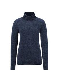 Longpullover oxmo "Pullover OXEstella", Damen, Gr. L, blau (insignia blau), Obermaterial: 100% Polyester PES., Pullover Longpullover