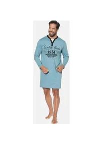 Pyjama Jan Vanderstorm "Nachthemd STIGMARK", Herren, Gr. 5XL, blau, Obermaterial: 100% Baumwolle CO., Homewear-Sets Pyjama