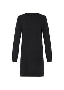 Strickkleid oxmo "Strickkleid OXAIDA", Damen, Gr. S, N-Gr, schwarz, Obermaterial: 70% Viskose CV. 30% Polyamid PA., Kleider Strickkleid