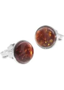 Paar Ohrstecker OSTSEE-SCHMUCK "- Classic 7 mm - Silber 925/000 - Bernstein" Gr. 8, silber (silber 925, silberfarben, wei&szlig;), Ohrringe, Damen, Silber 925 (Sterlingsilber)